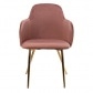 krzeslo madryt rozowe siedziskozlota podstawa komplet (3)